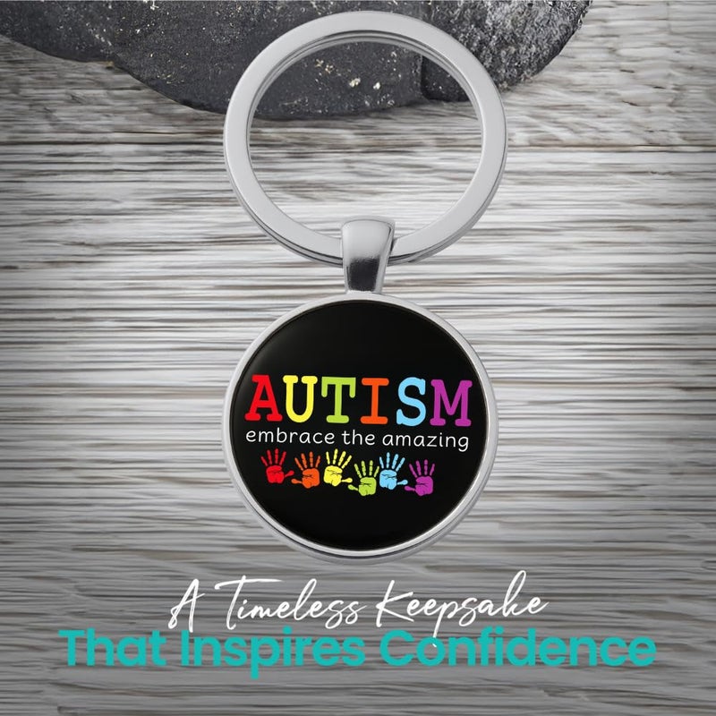 Infinity Collection Autism Awareness Keychain - Puzzle Piece Jewelry, Accessories & Gift to Embrace the Amazing - Image 3